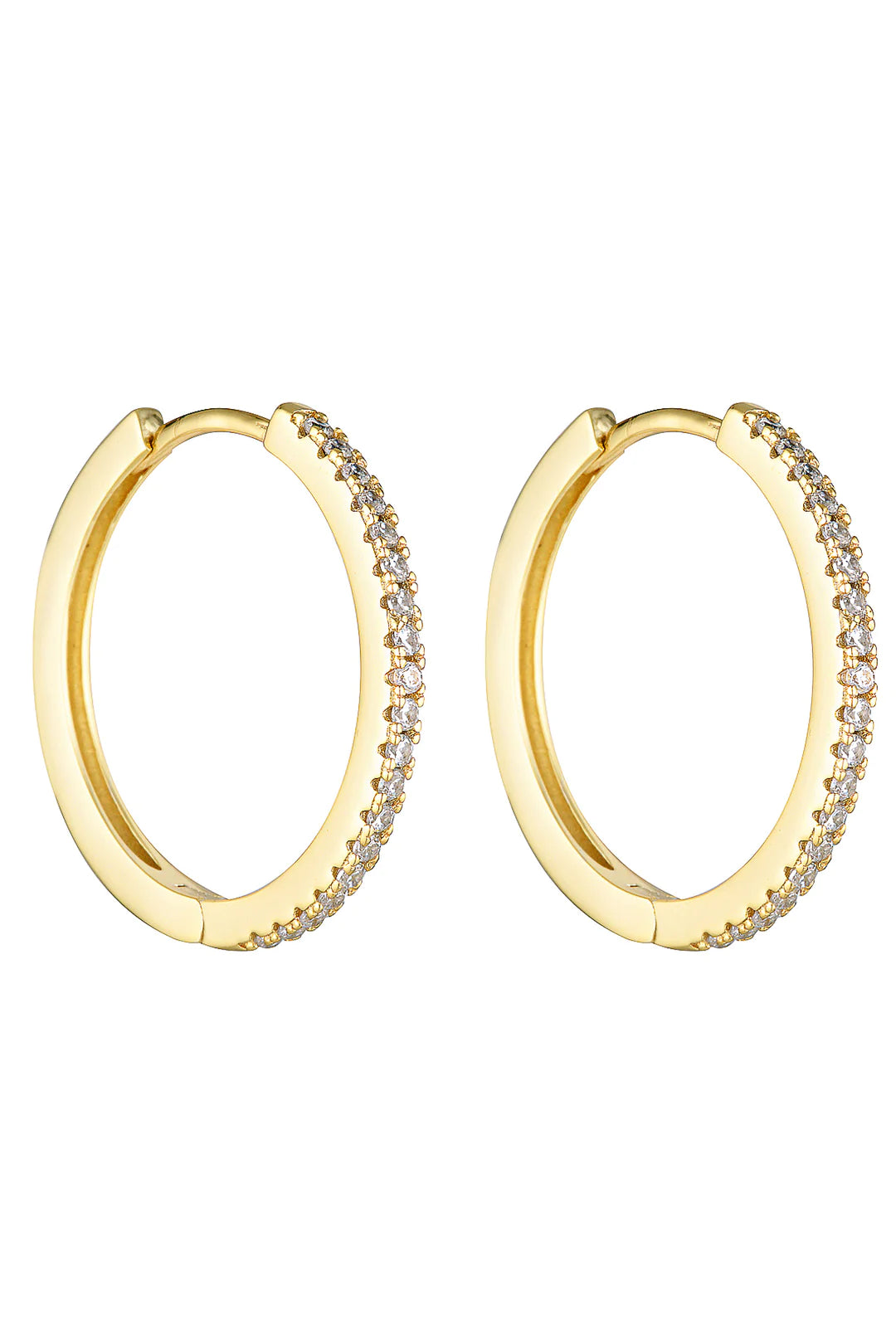 Angel hoop earrings on sale gold