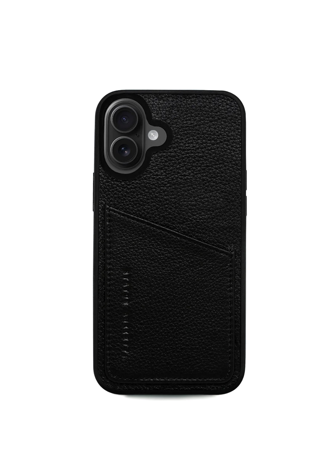 Status Anxiety Who's Who Leather Phone Case (iPhone) - Black