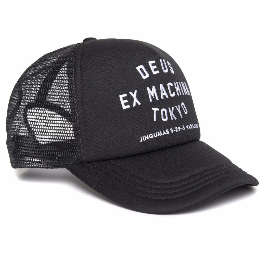 Deus Ex Machina Tokyo Address Trucker - Black