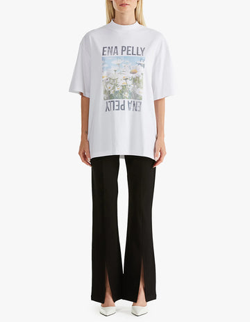 Ena Pelly Daisy Tee - White Marle