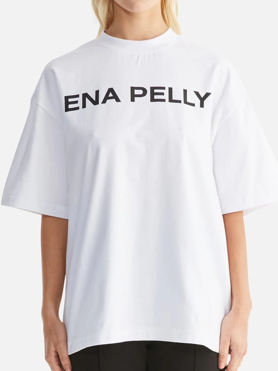 Ena Pelly Chloe Core Logo Tee - White