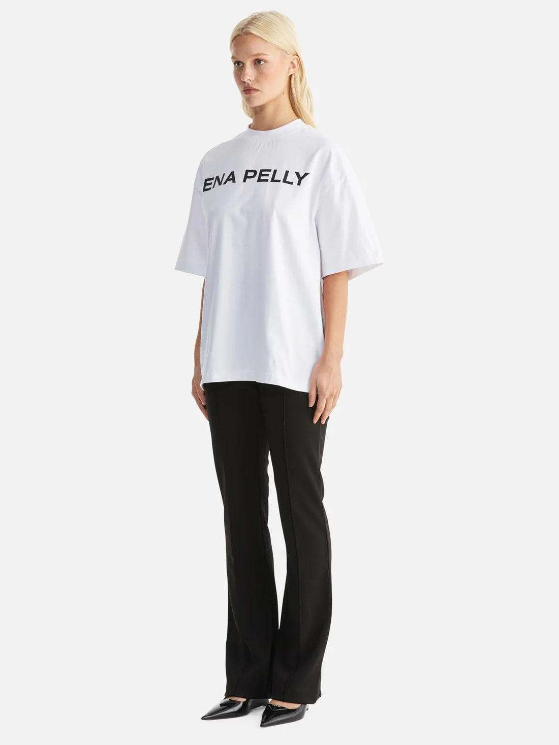 Ena Pelly Chloe Core Logo Tee - White