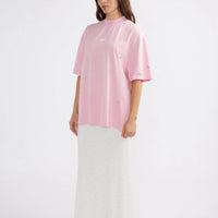 Ena Pelly Cassie Logo Tee - Washed Pink