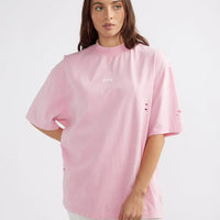 Ena Pelly Cassie Logo Tee - Washed Pink