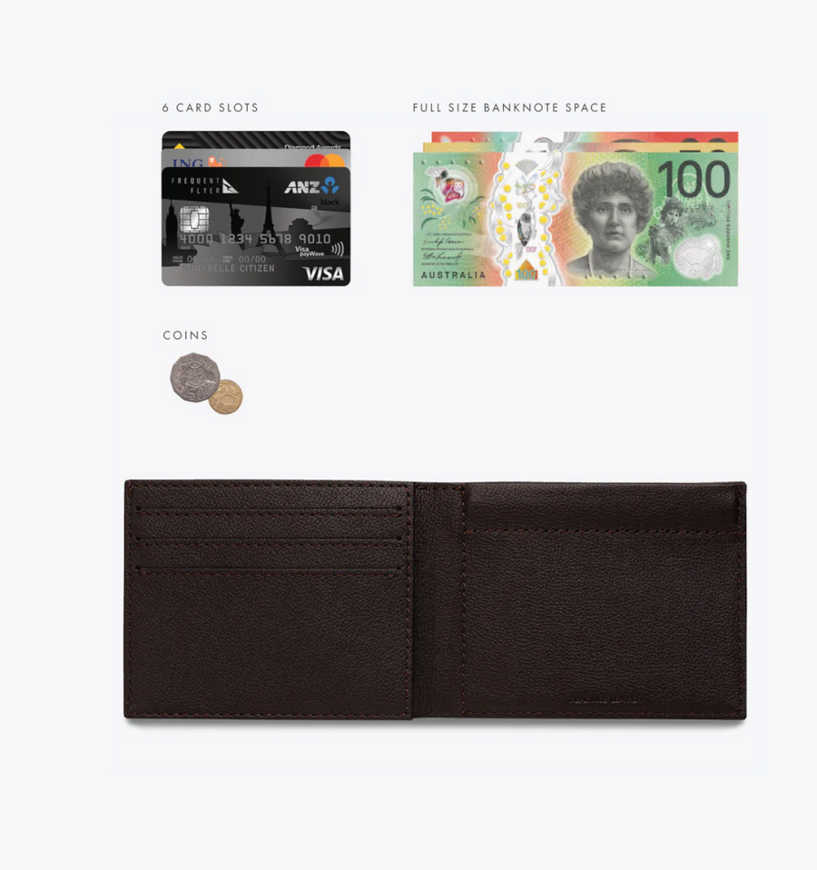 Status Anxiety Noah Wallet - Chocolate