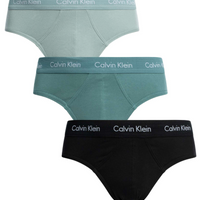 Calvin Klein Cotton Stretch 3 Pack Hip Briefs - Multi