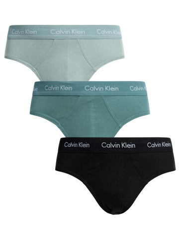 Calvin Klein Cotton Stretch 3 Pack Hip Briefs - Multi