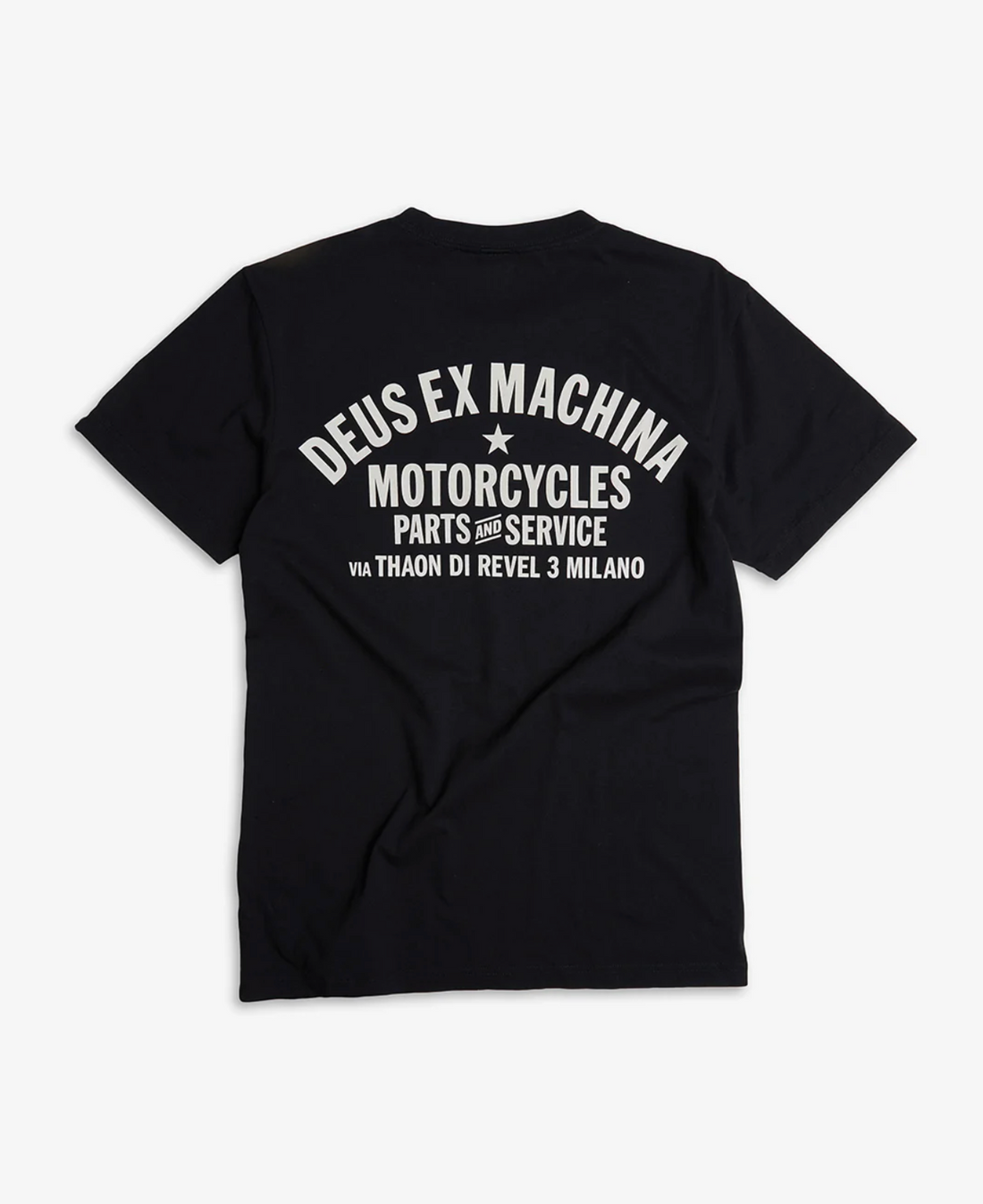 Deus Ex Machina Milano Address Tee - Black