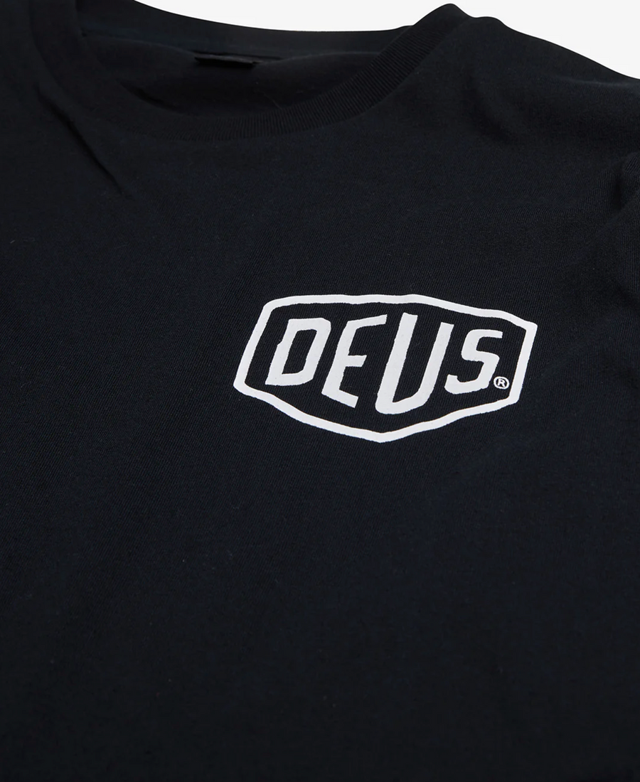 Deus Ex Machina Milano Address Tee - Black