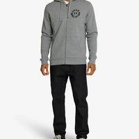 Deus Ex Machina Circle Logo Hoodie - Grey Marle