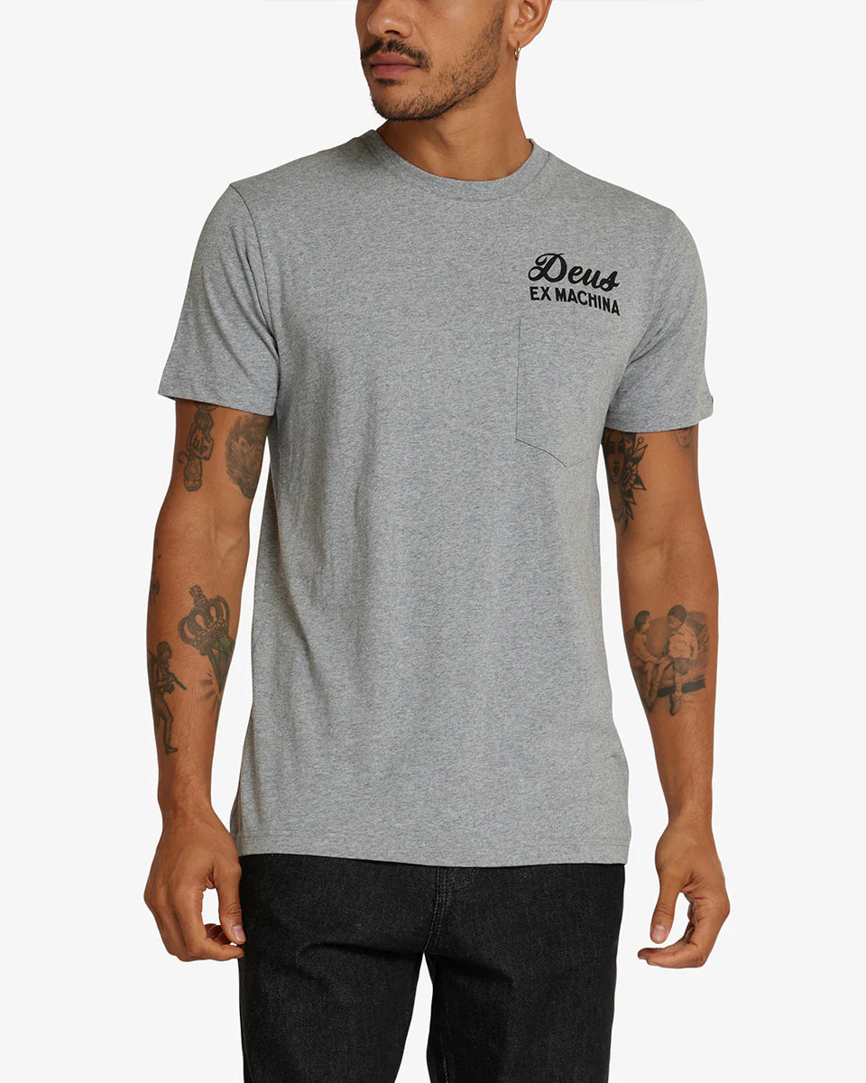 Deus Ex Machina Tokyo Address Tee - Grey Marle