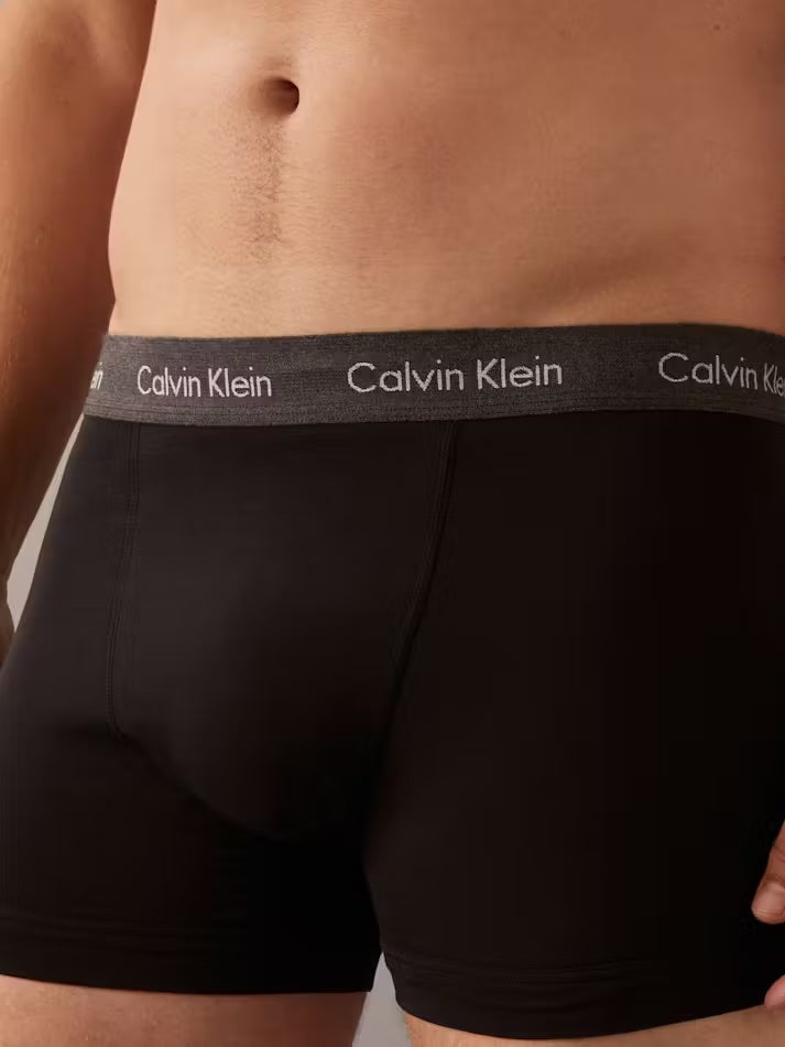 Calvin Klein Cotton Stretch 3 Pack Trunks - Multi