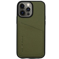 Status Anxiety Who's Who Leather Phone Case (iPhone) - Khaki